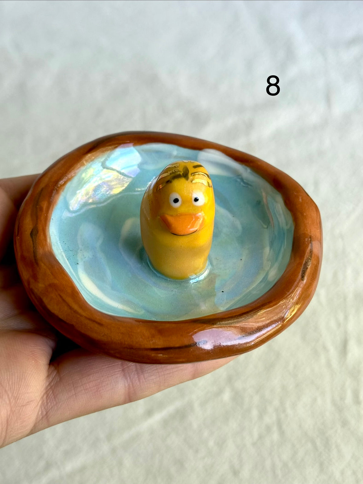 Quirky Ceramic Duck Ring Dish - SL ceramics 