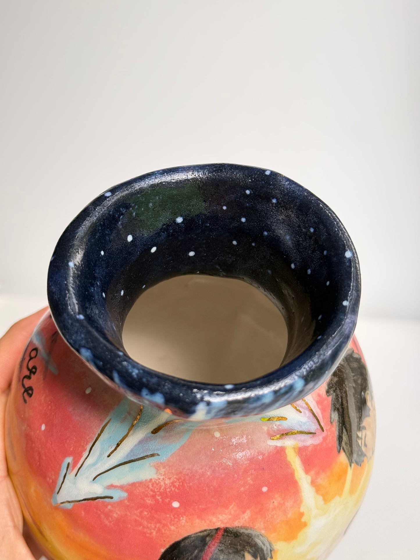 Your Name" Inspired Hand-Painted Ceramic Vase (One-of-a-Kind)