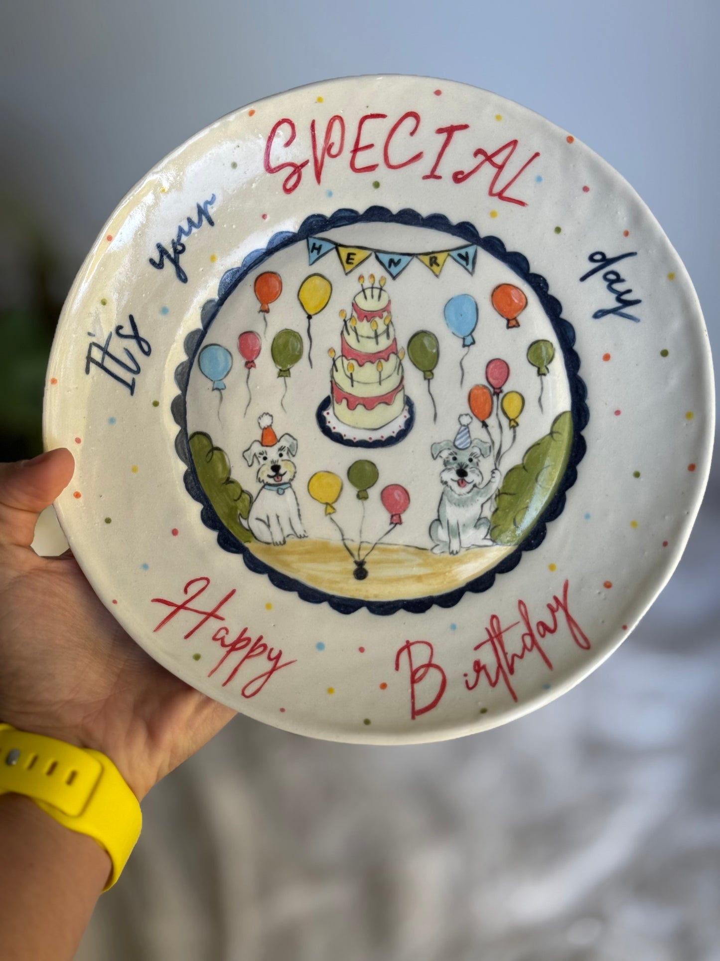 Birthday Plate N2 - 22 cm