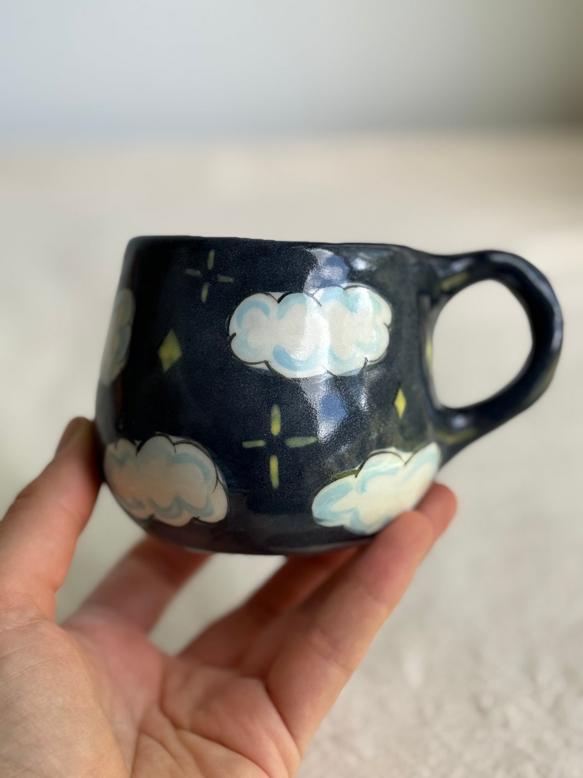 Sleeping Cat on the Moon - SL ceramics 