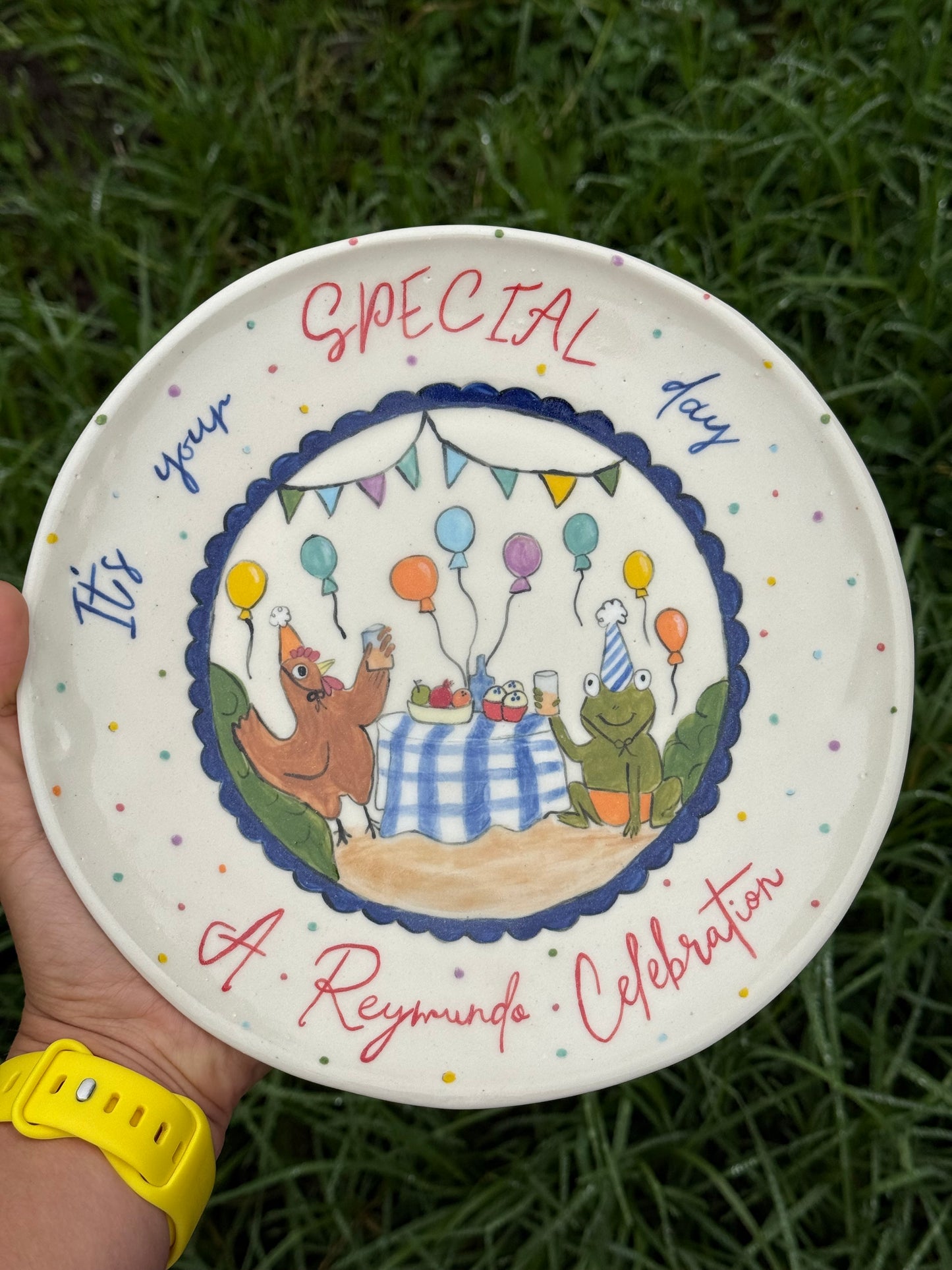 Birthday Plate N2 - 22 cm