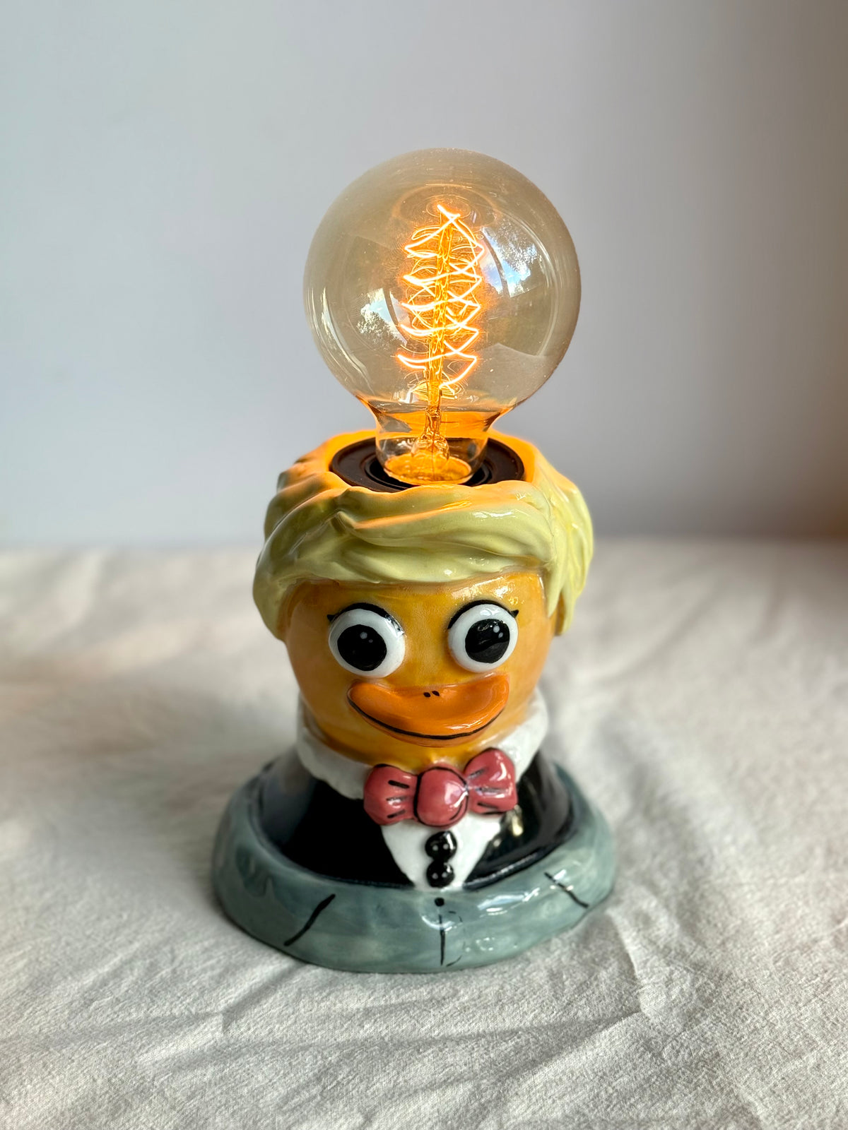 Oliver the Duck Ceramic Lamp - SL ceramics 