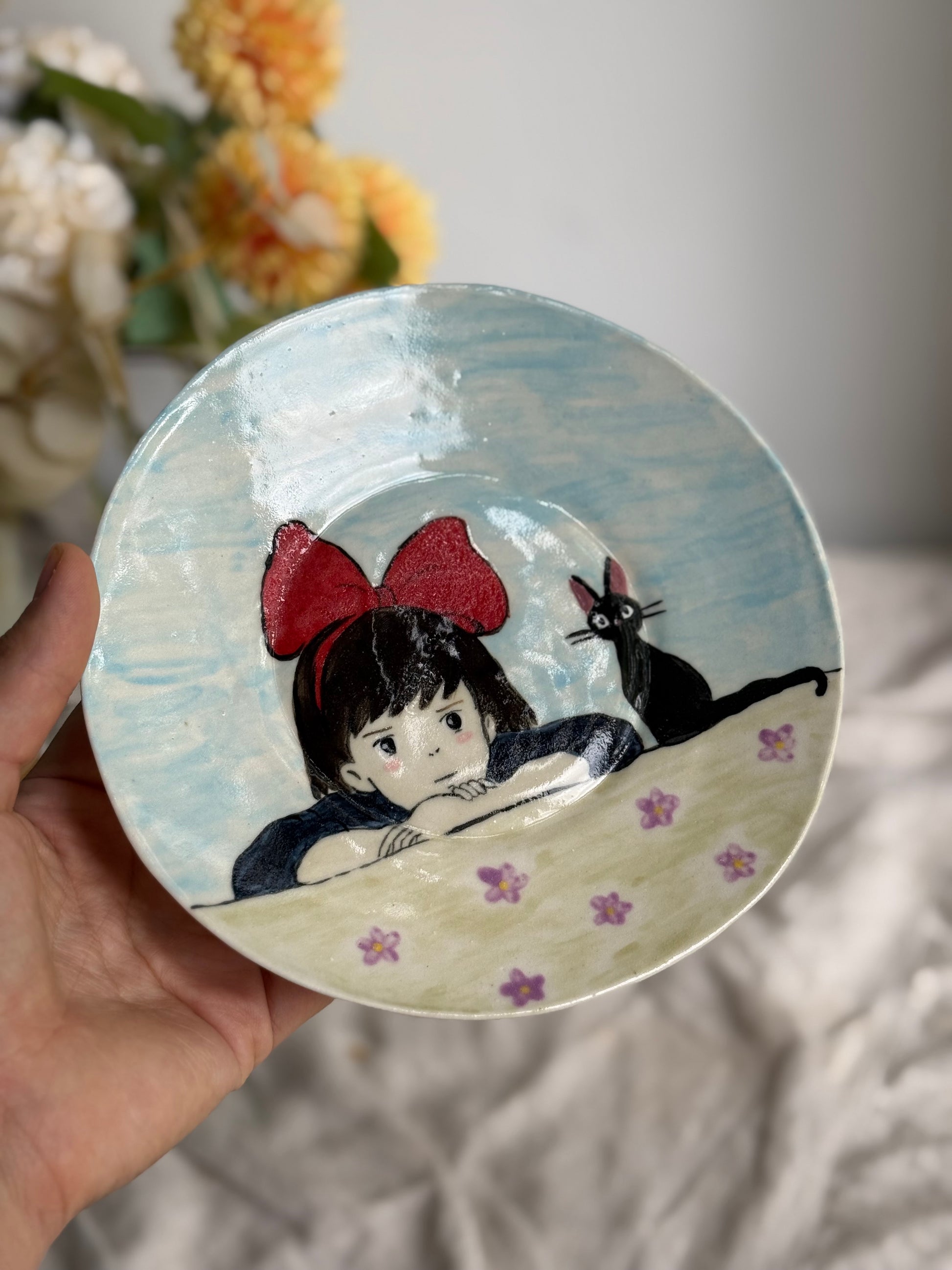 Kiki and JiJi plate 18 cm - SL ceramics 