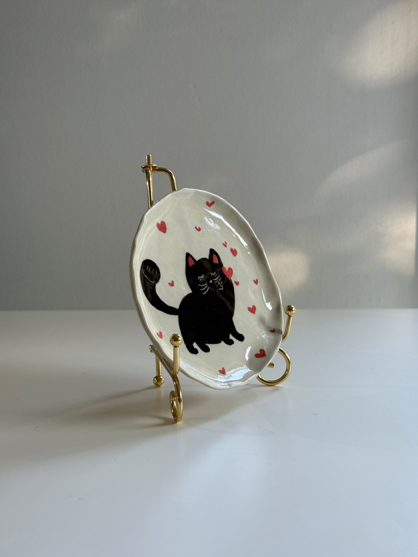 Kissing Cat Trinket Dish