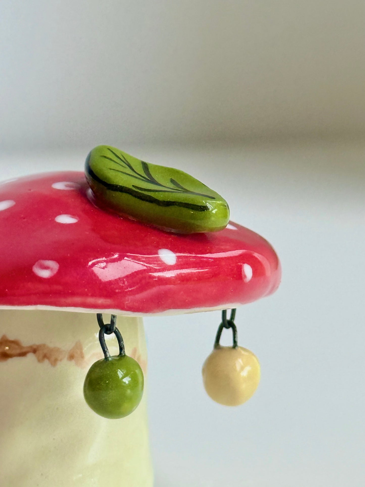 Fairy Mushrooms with Charms - SL ceramics 
