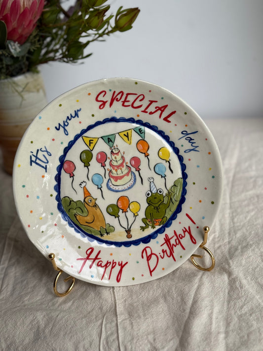 Birthday Plate N2 - 22 cm - SL ceramics 