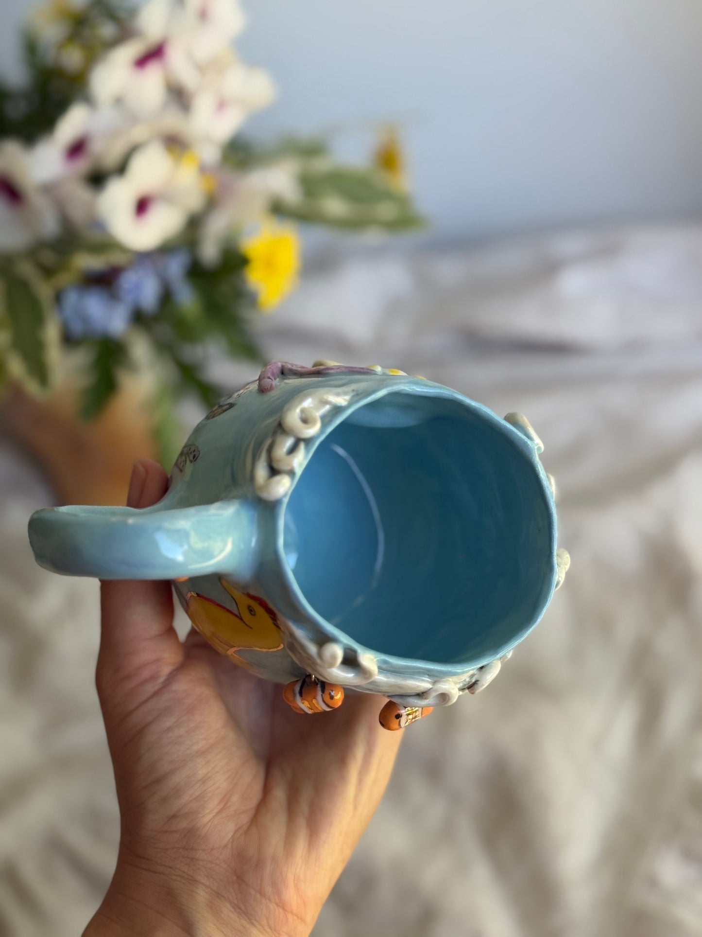 3D Underwater Life Ceramic Mug - SL ceramics 