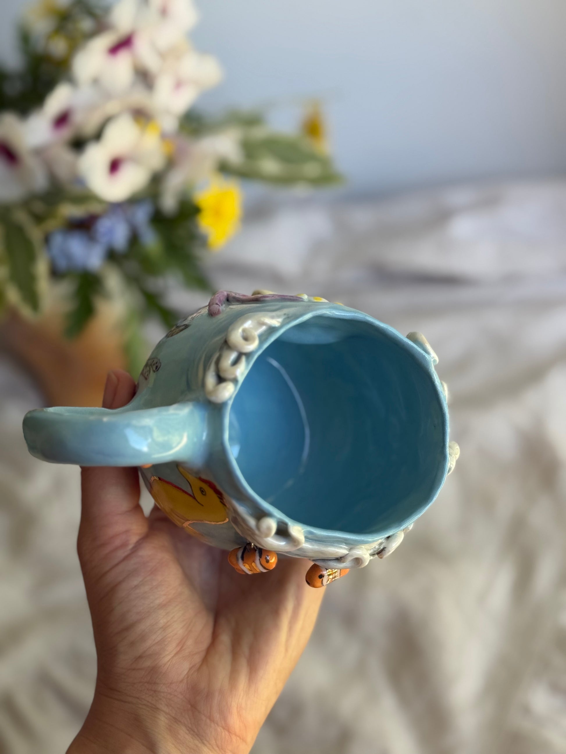 3D Underwater Life Ceramic Mug - SL ceramics 