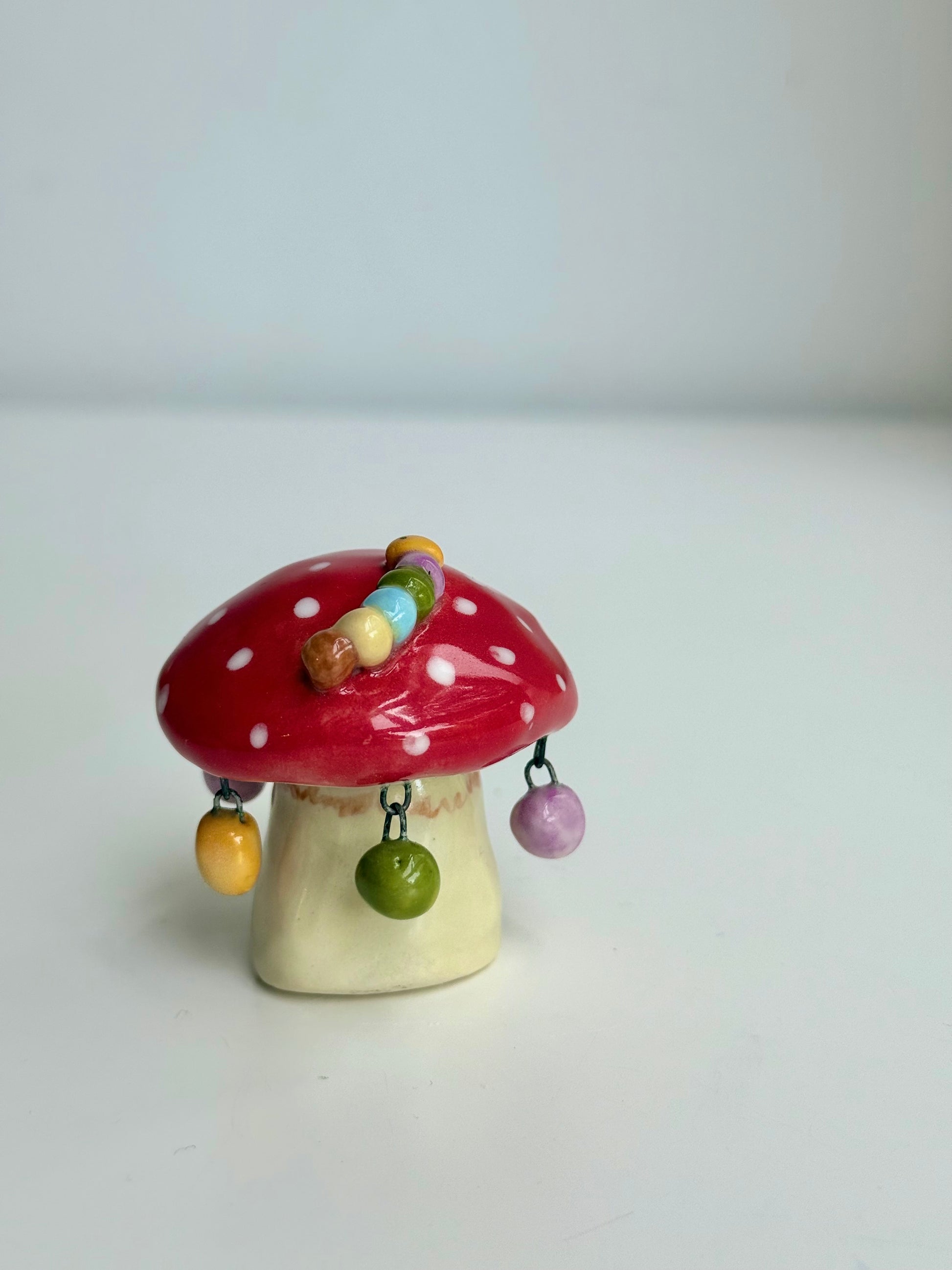 Fairy Mushrooms with Charms - SL ceramics 