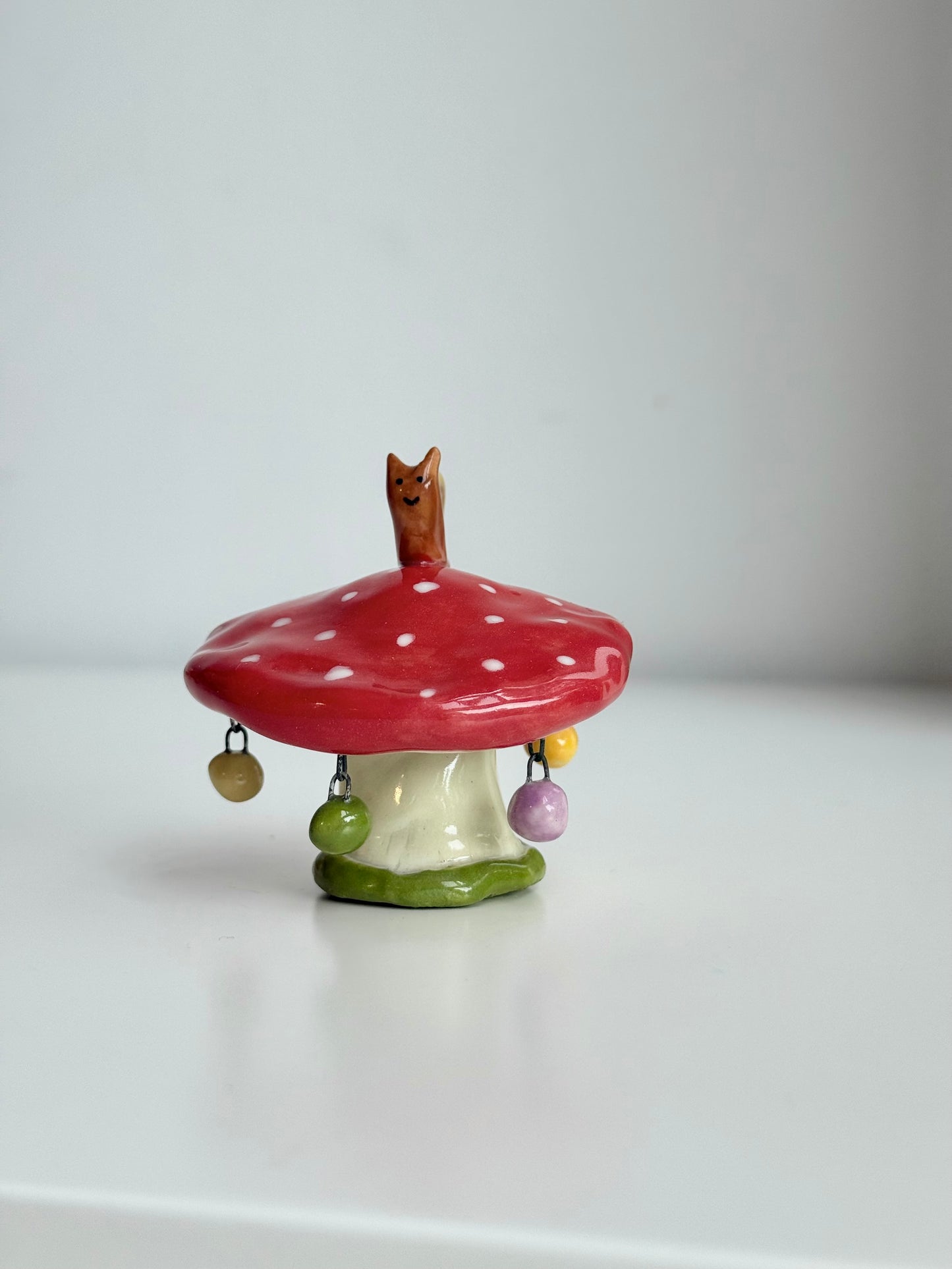Fairy Mushrooms with Charms - SL ceramics 