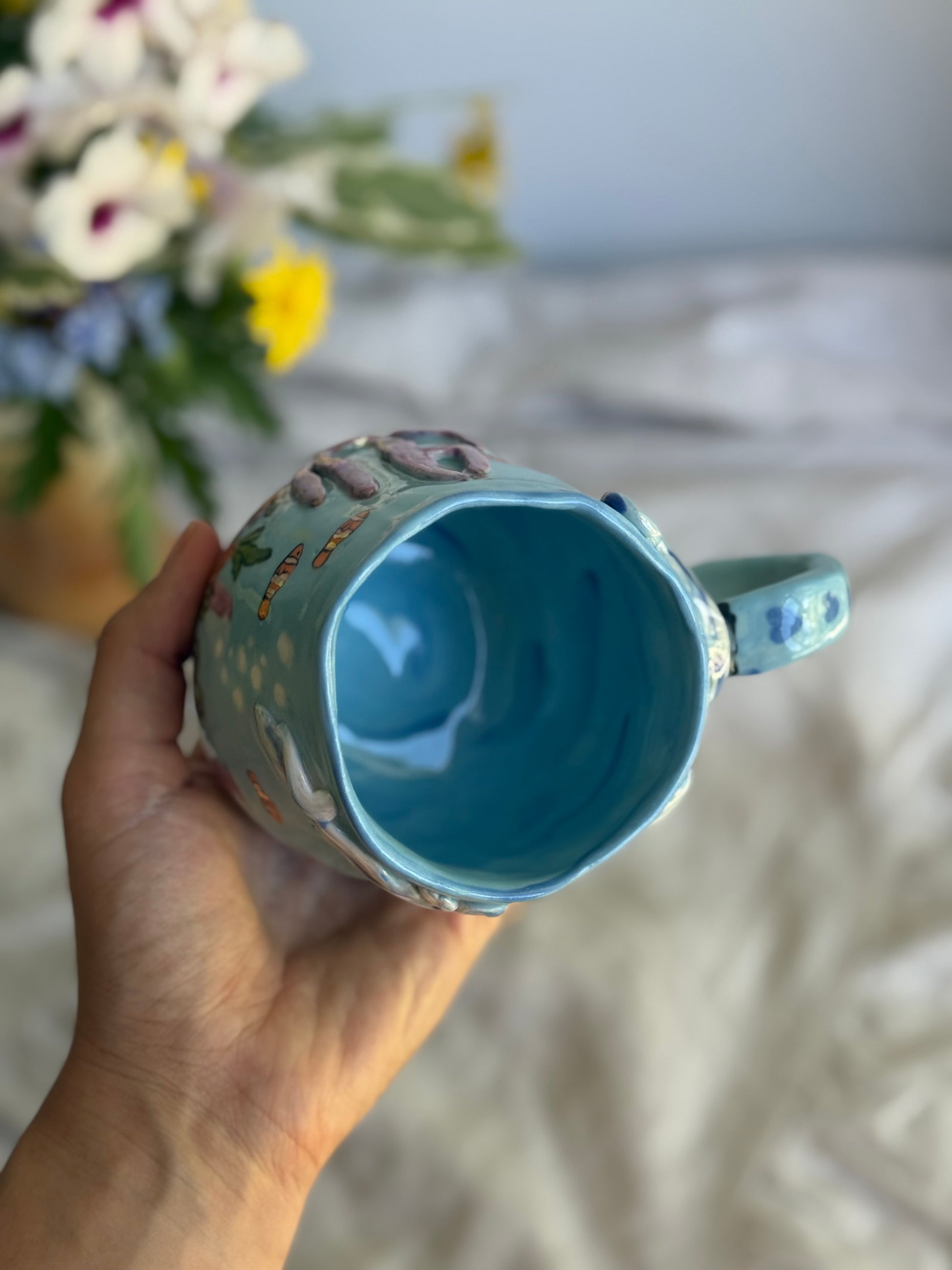 3D Underwater Life Ceramic Mug - SL ceramics 