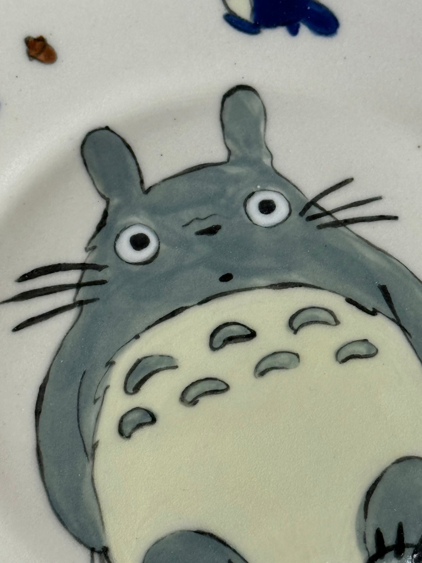 Totoro Set Mug and Plate with 22k gold - SL ceramics 