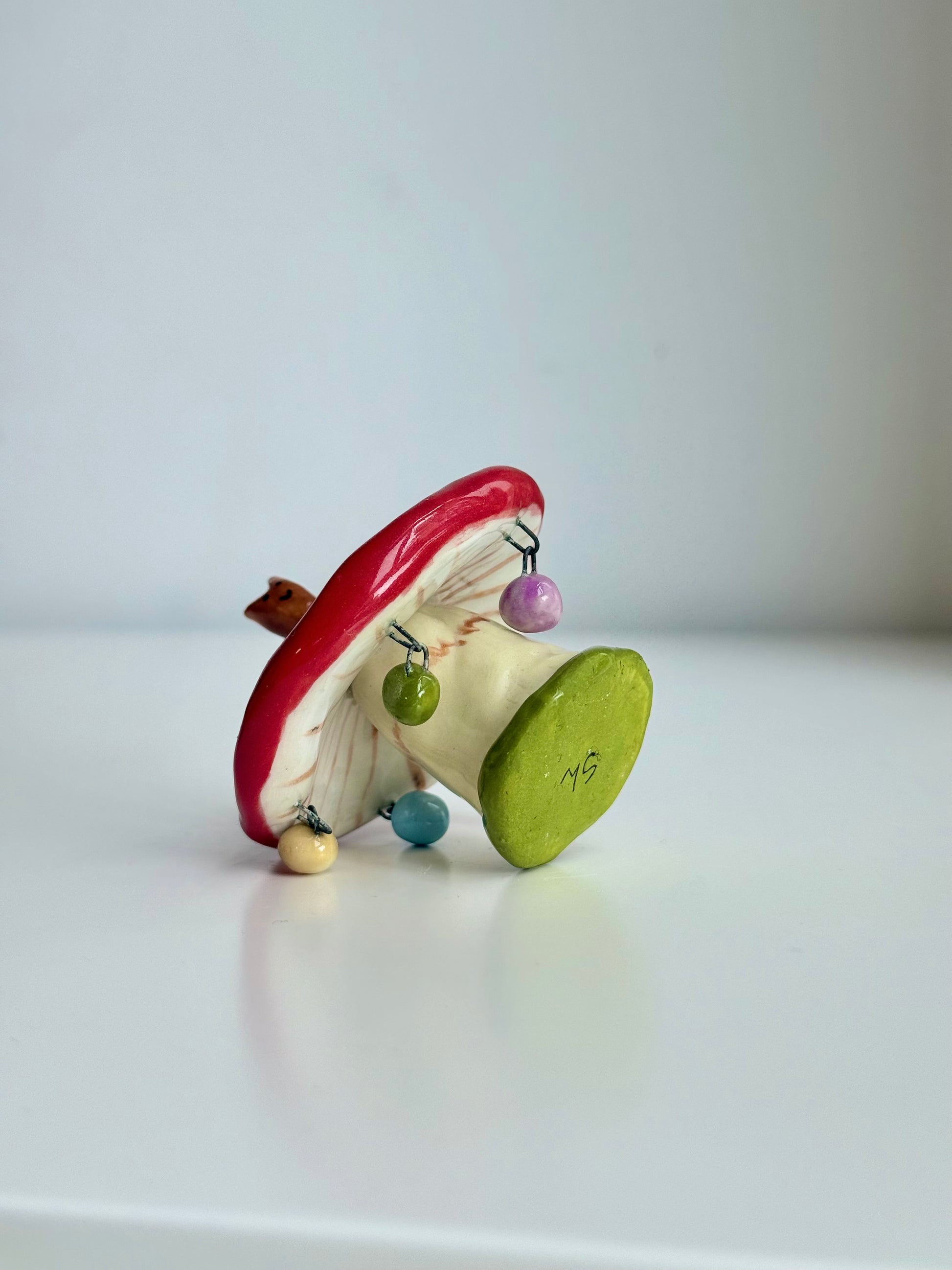 Fairy Mushrooms with Charms - SL ceramics 