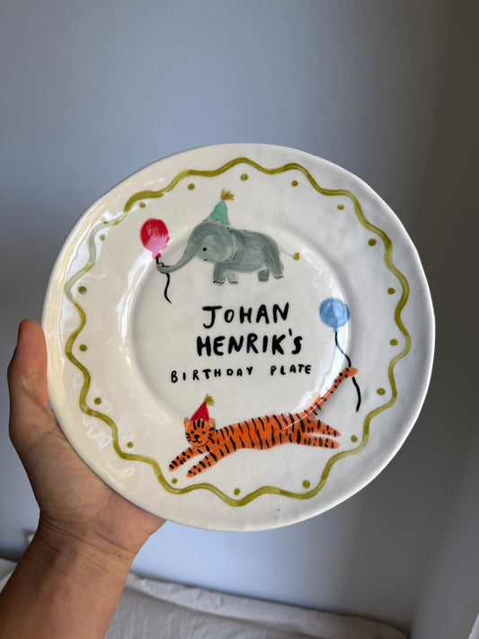 Birthday Plate N1 - SL ceramics 