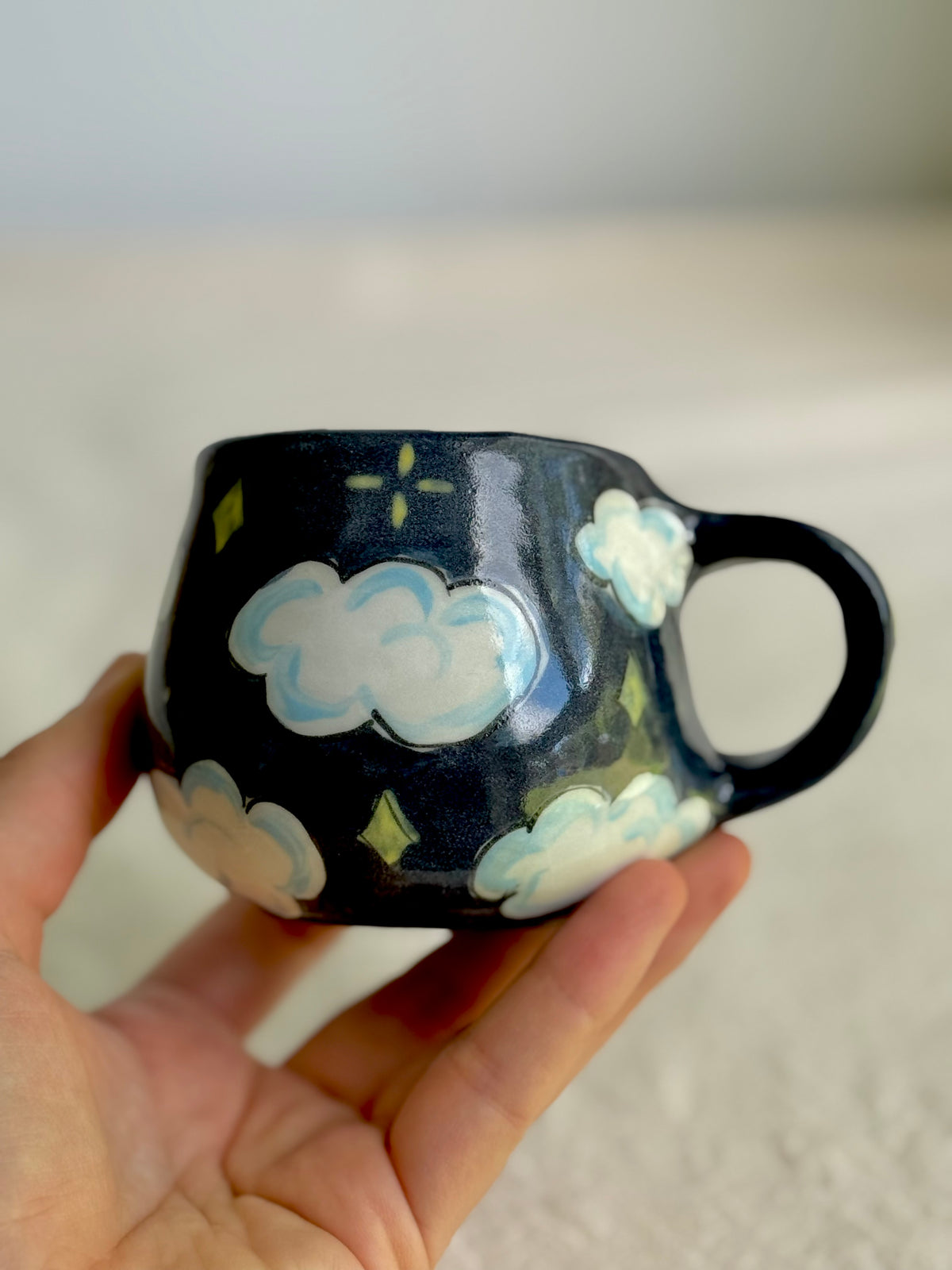Sleeping Cat on the Moon - SL ceramics 