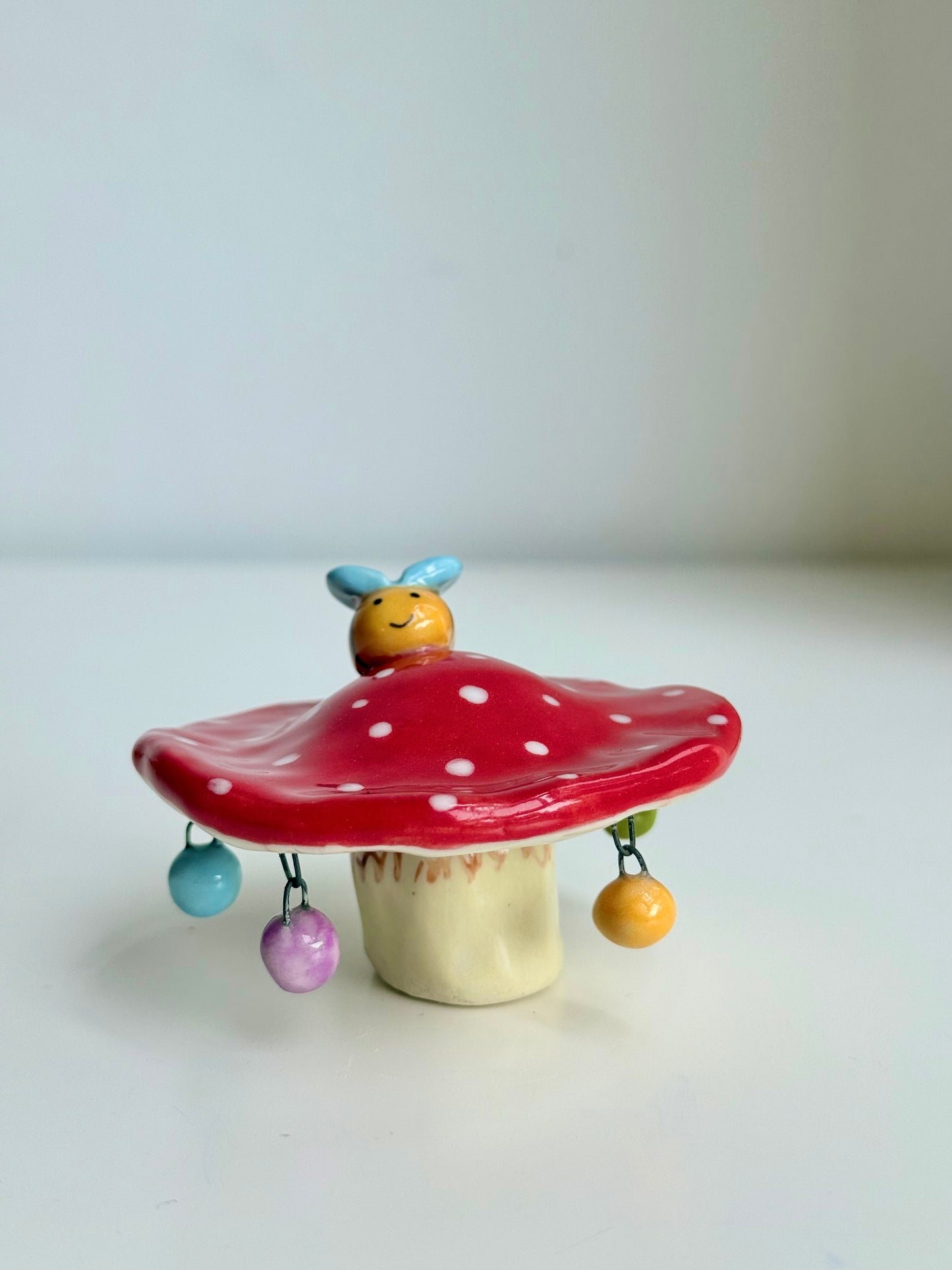 Fairy Mushrooms with Charms - SL ceramics 