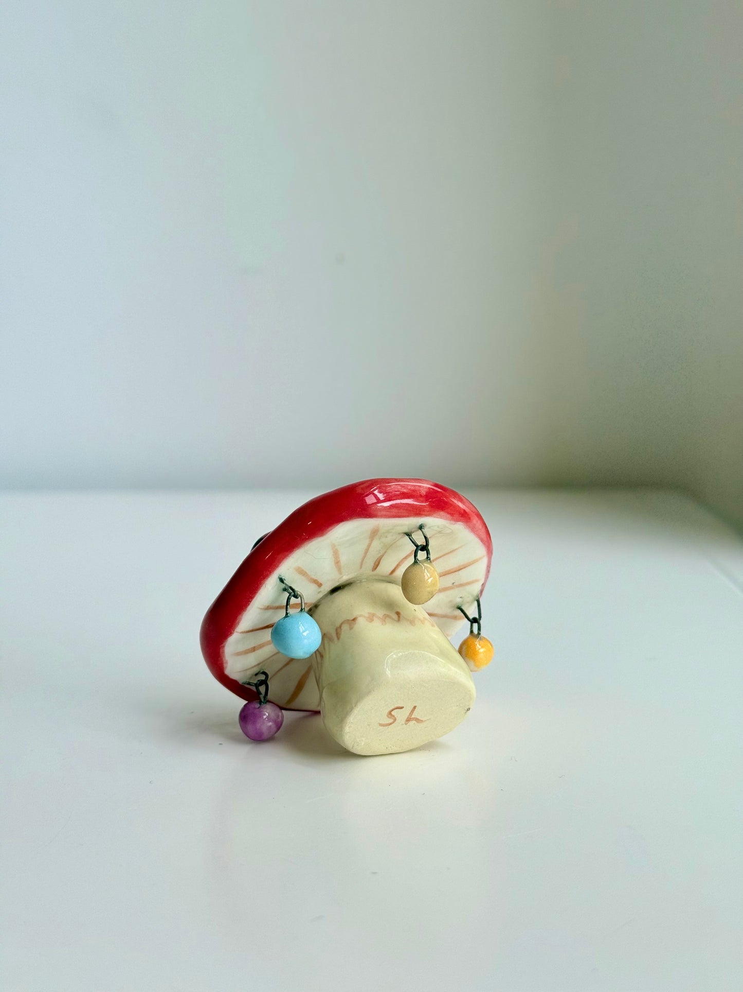 Fairy Mushrooms with Charms - SL ceramics 