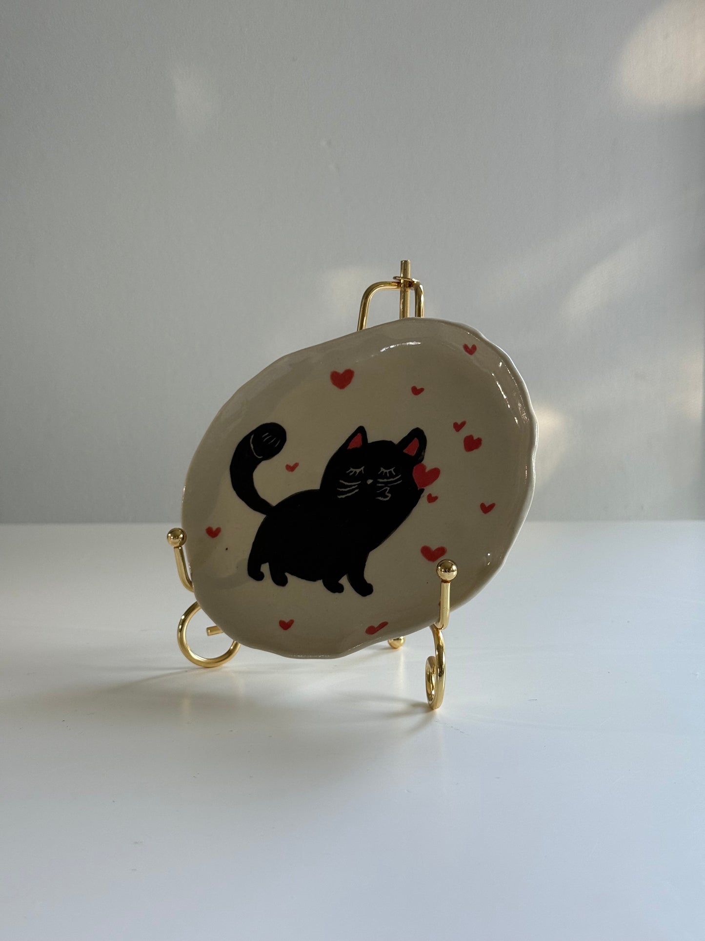 Kissing Cat Trinket Dish