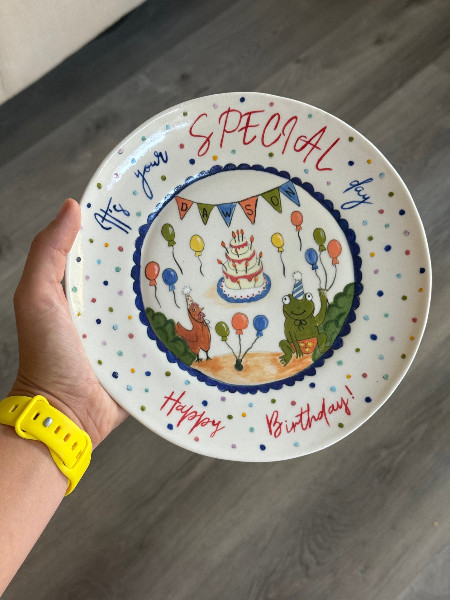 Birthday Plate N2 - 22 cm