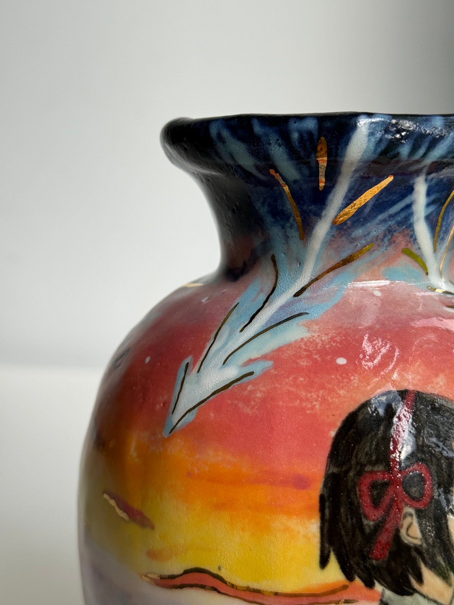 Your Name" Inspired Hand-Painted Ceramic Vase (One-of-a-Kind)