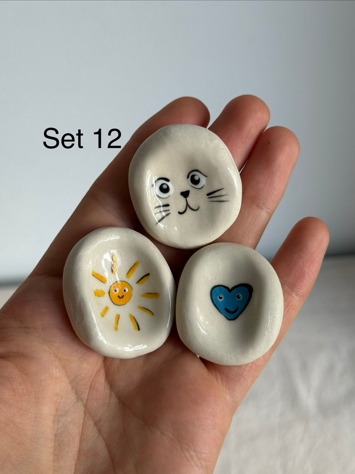 Cute Worry Stones (3pcs)