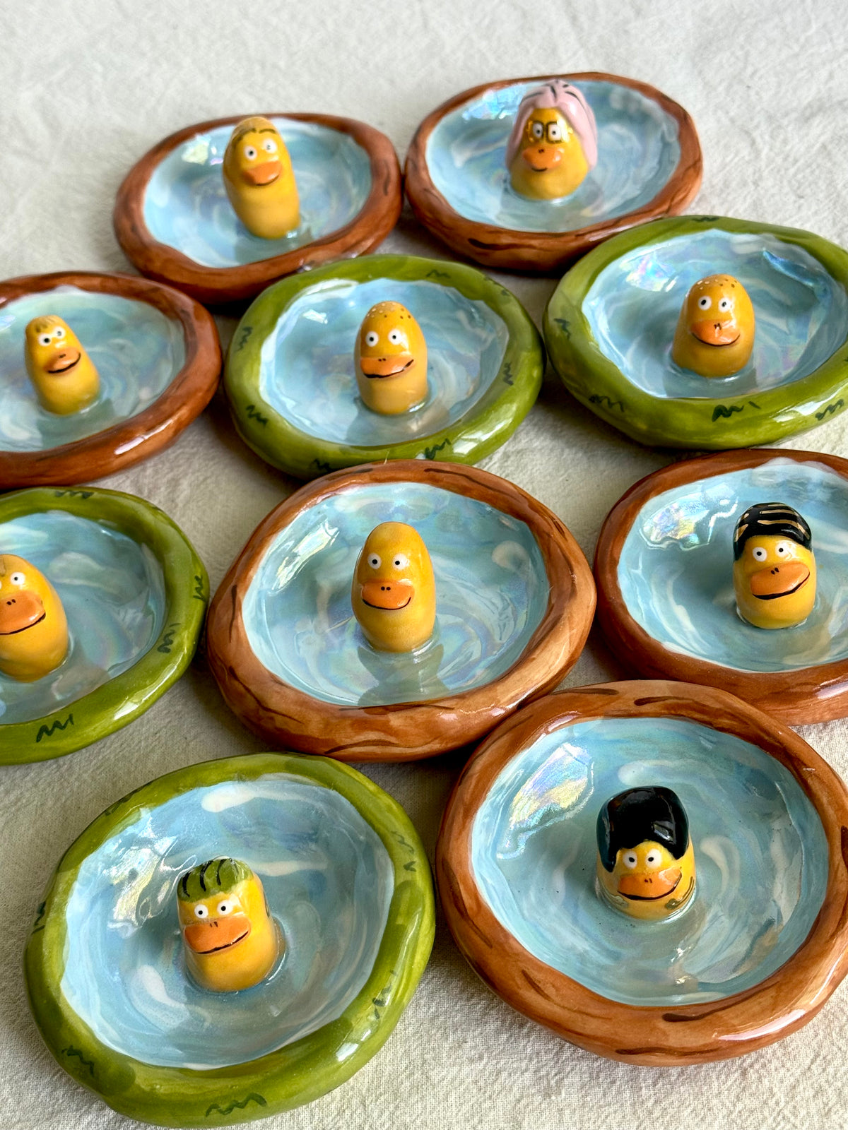 Quirky Ceramic Duck Ring Dish - SL ceramics 