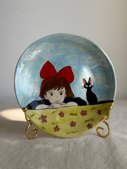 Kiki and JiJi plate 18 cm - SL ceramics 
