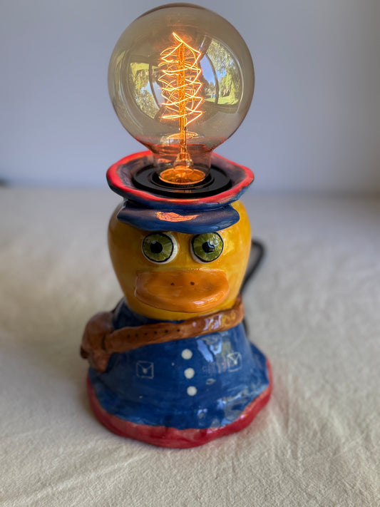 Mr. Postman Duck Ceramic Lamp - SL ceramics 