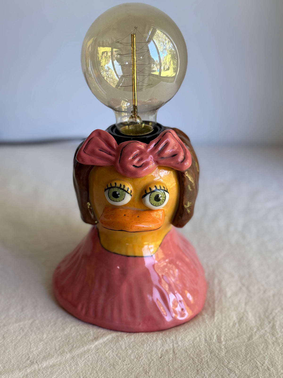 Daisy the Duck Ceramic Lamp - SL ceramics 