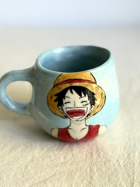 Luffy Hand-Painted Mug - SL ceramics 
