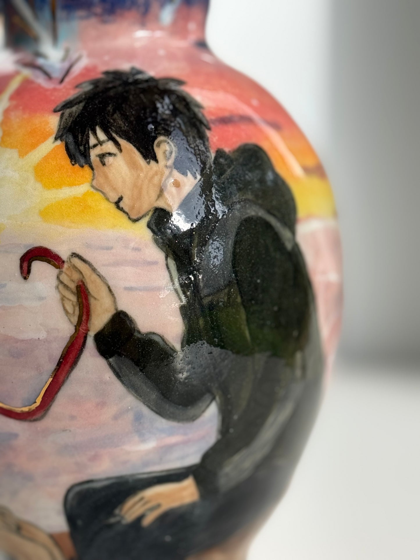 Your Name" Inspired Hand-Painted Ceramic Vase (One-of-a-Kind)