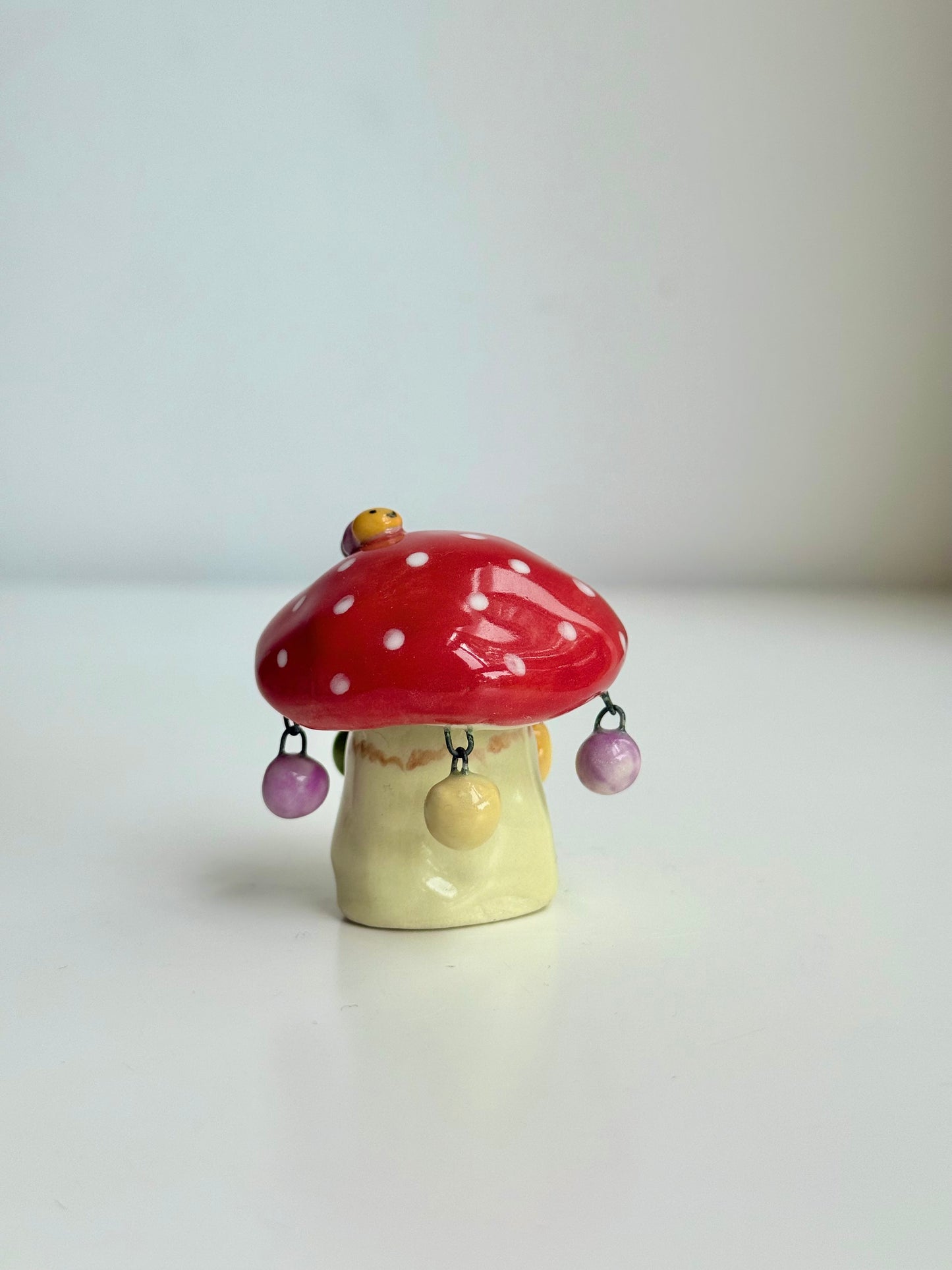 Fairy Mushrooms with Charms - SL ceramics 