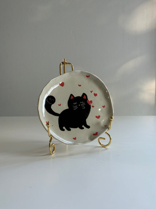 Kissing Cat Trinket Dish