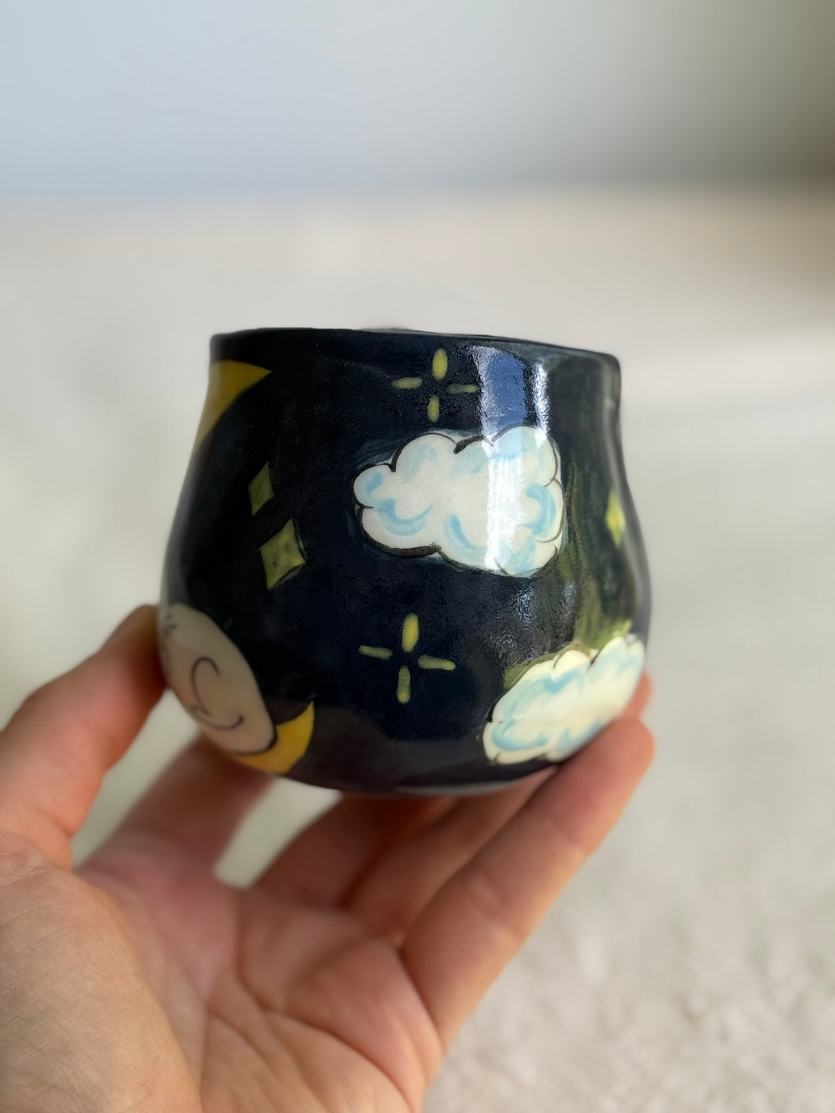 Sleeping Cat on the Moon - SL ceramics 