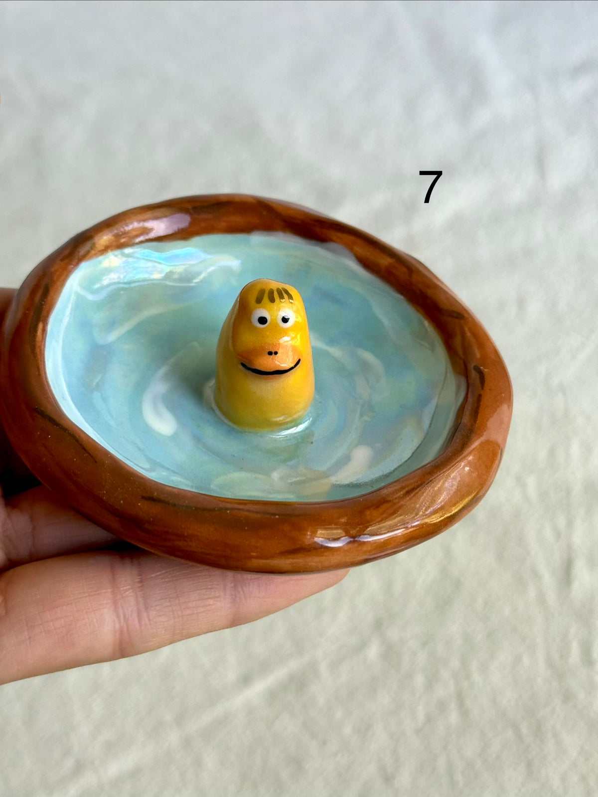 Quirky Ceramic Duck Ring Dish - SL ceramics 
