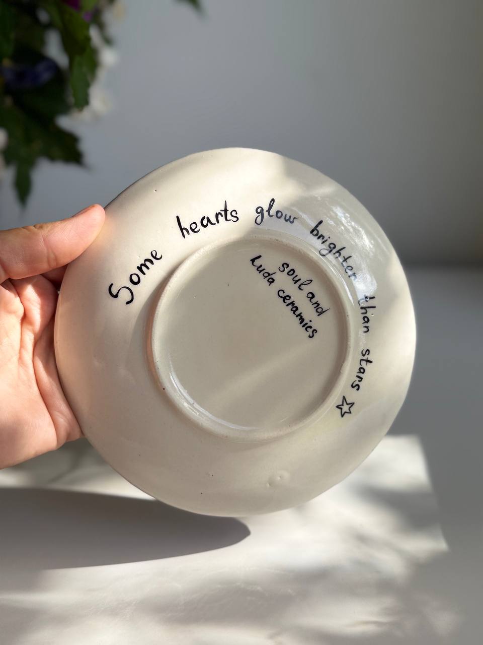 Howl Inspired Ceramic Plate 18cm, Hand Painted Anime Art Dish, Studio Ghibli Style Decorative Plate - SL ceramics 