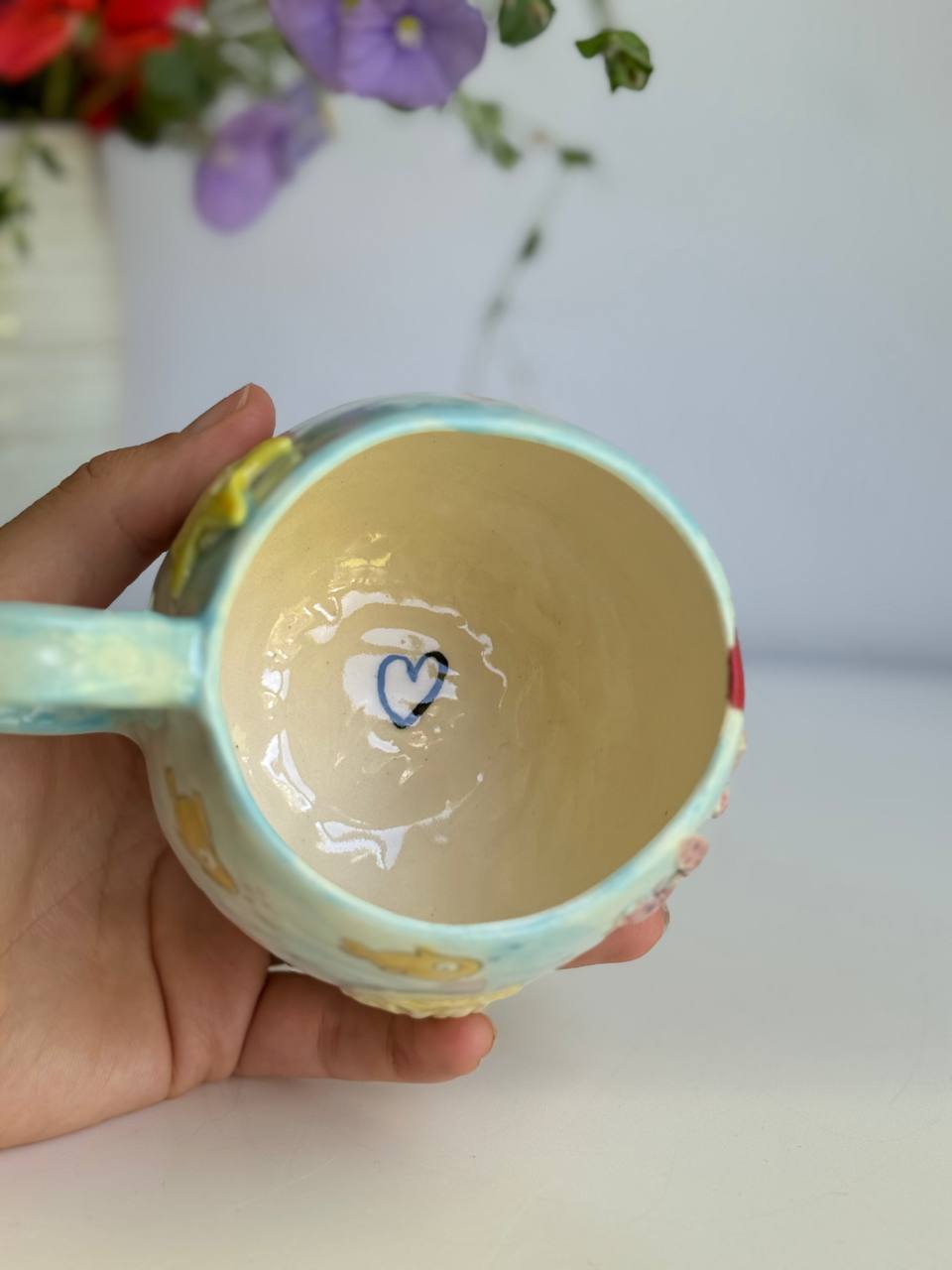 Ghibli-Inspired Ponyo Mug – Underwater Adventure with 3D Marine Details  450 ml - SL ceramics 