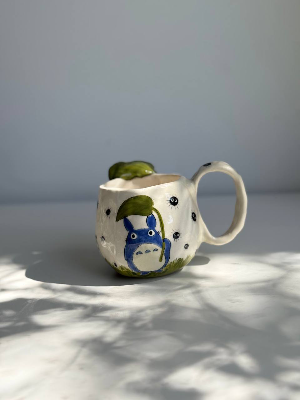 Totoro and Soot sprites rain mug 450 ML - SL ceramics 