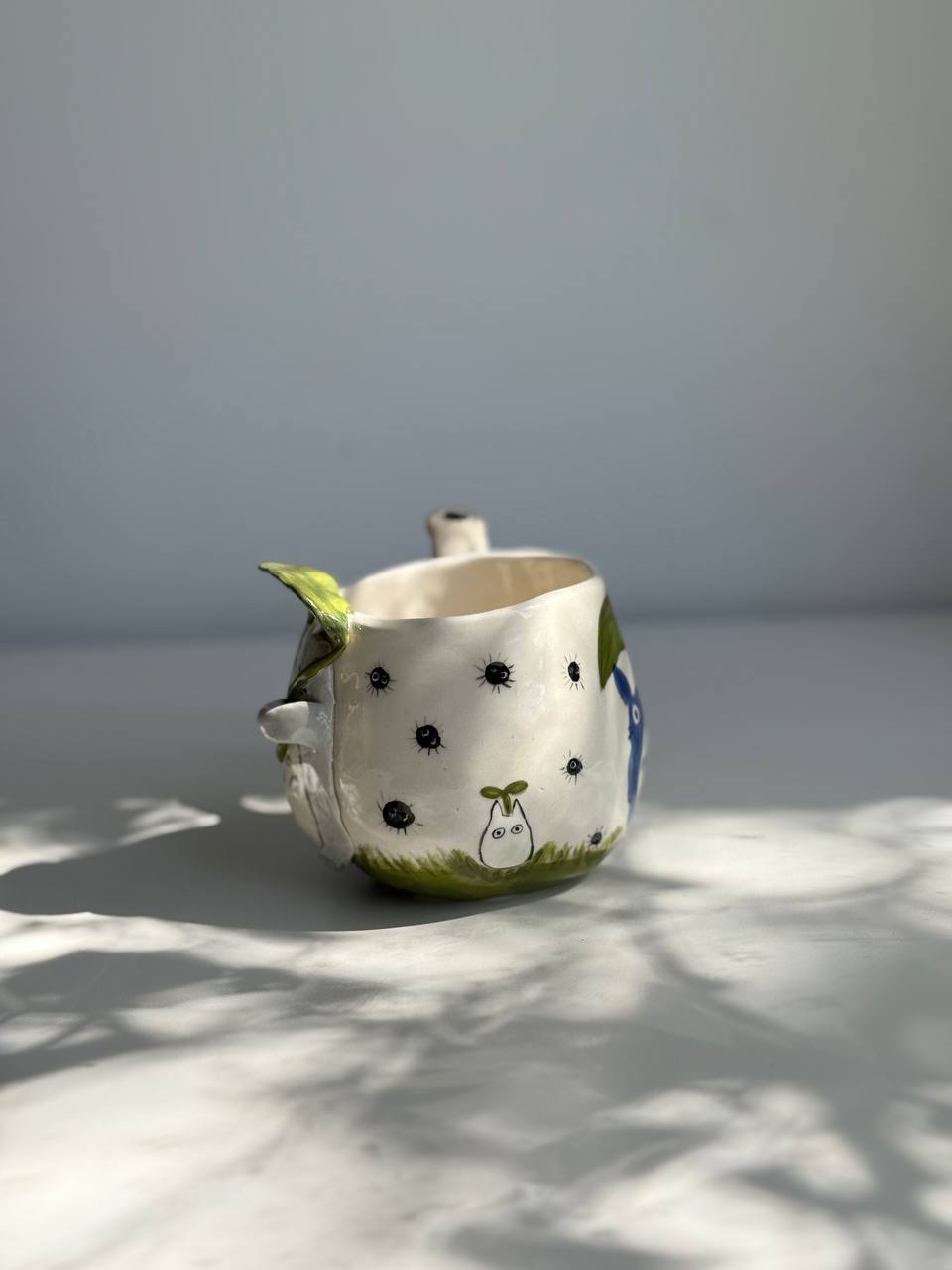 Totoro and Soot sprites rain mug 450 ML - SL ceramics 