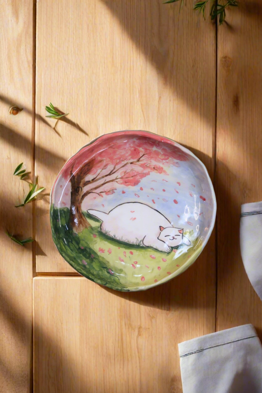 Spring Cat Plate