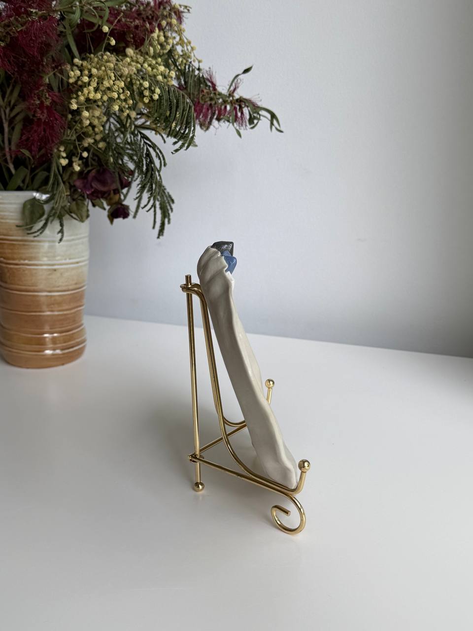 Totoro Trinket Plate – Hand-painted Ceramic Dish - SL ceramics 