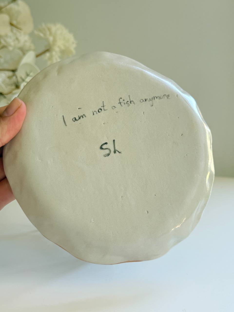 Ponyo Trinket Plate – Hand-painted Ceramic Dish Featuring Iconic Scene - SL ceramics 