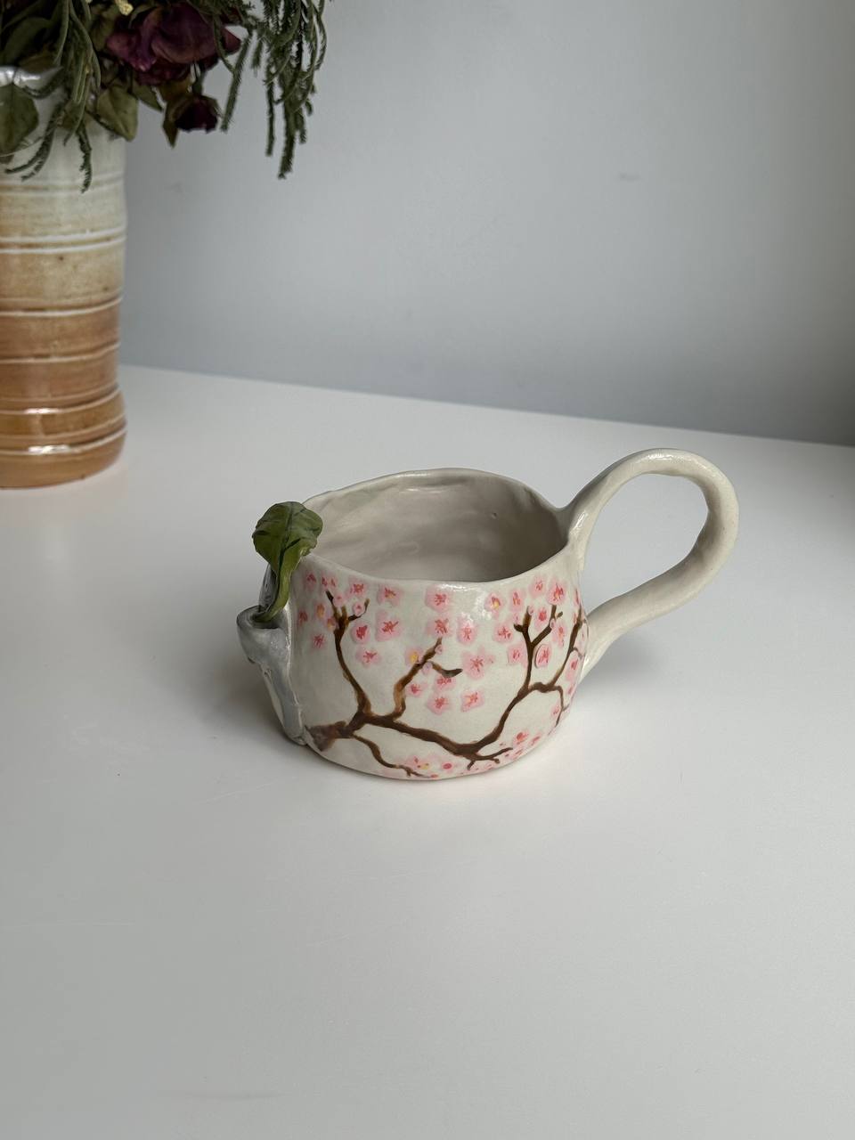 Handmade Totoro Mug | Whimsical Stoneware Clay Cup (seconds) - SL ceramics 