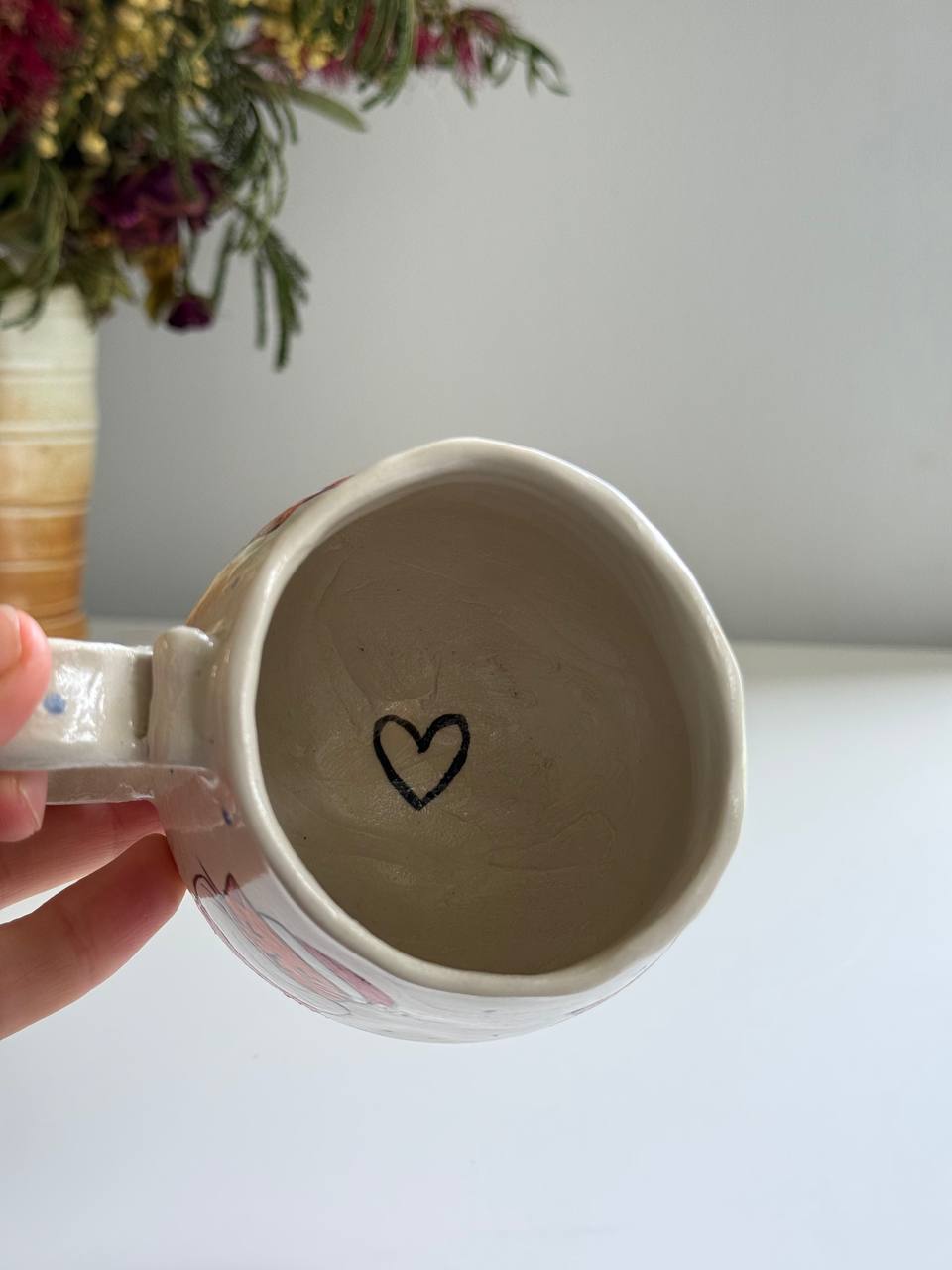 Mug with cats in Chistmas stockings - SL ceramics 