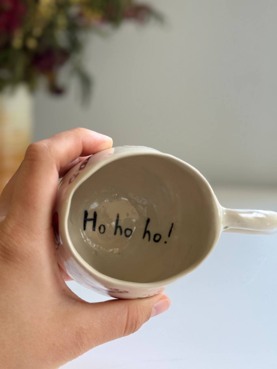 Christmas Mug with candy cane - SL ceramics 