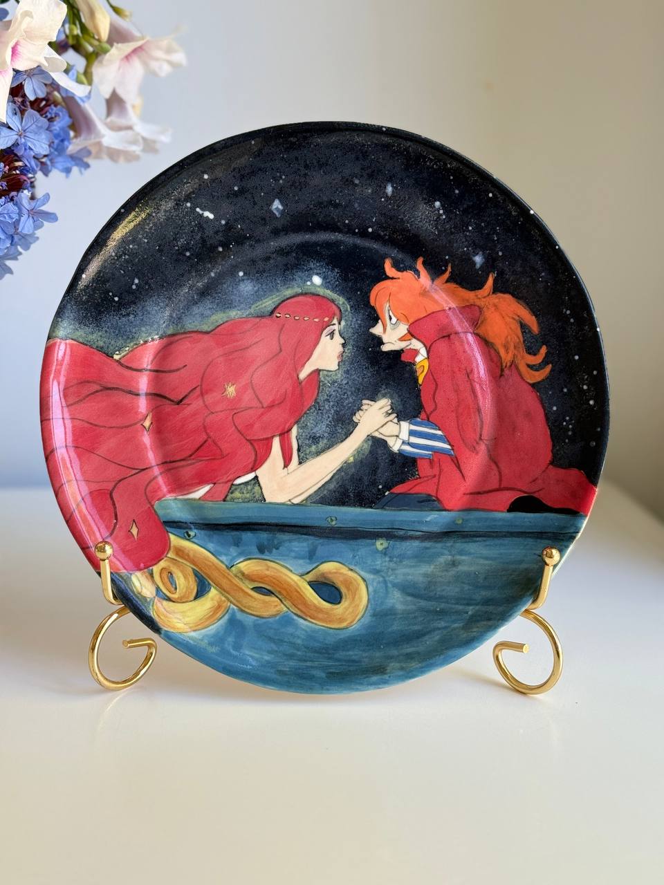 Granmamare and Fujimoto plate - 22 cm - SL ceramics 