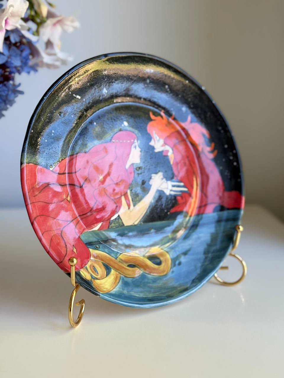 Granmamare and Fujimoto plate - 22 cm - SL ceramics 
