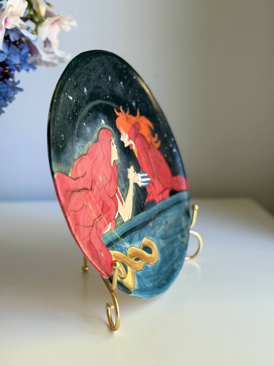 Granmamare and Fujimoto plate - 22 cm - SL ceramics 
