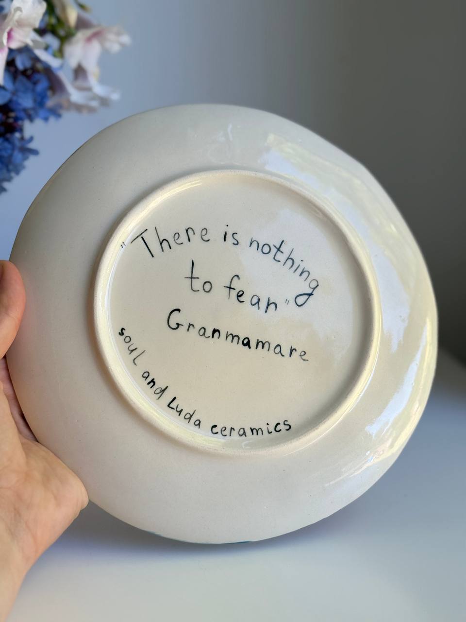 Granmamare and Fujimoto plate - 22 cm - SL ceramics 