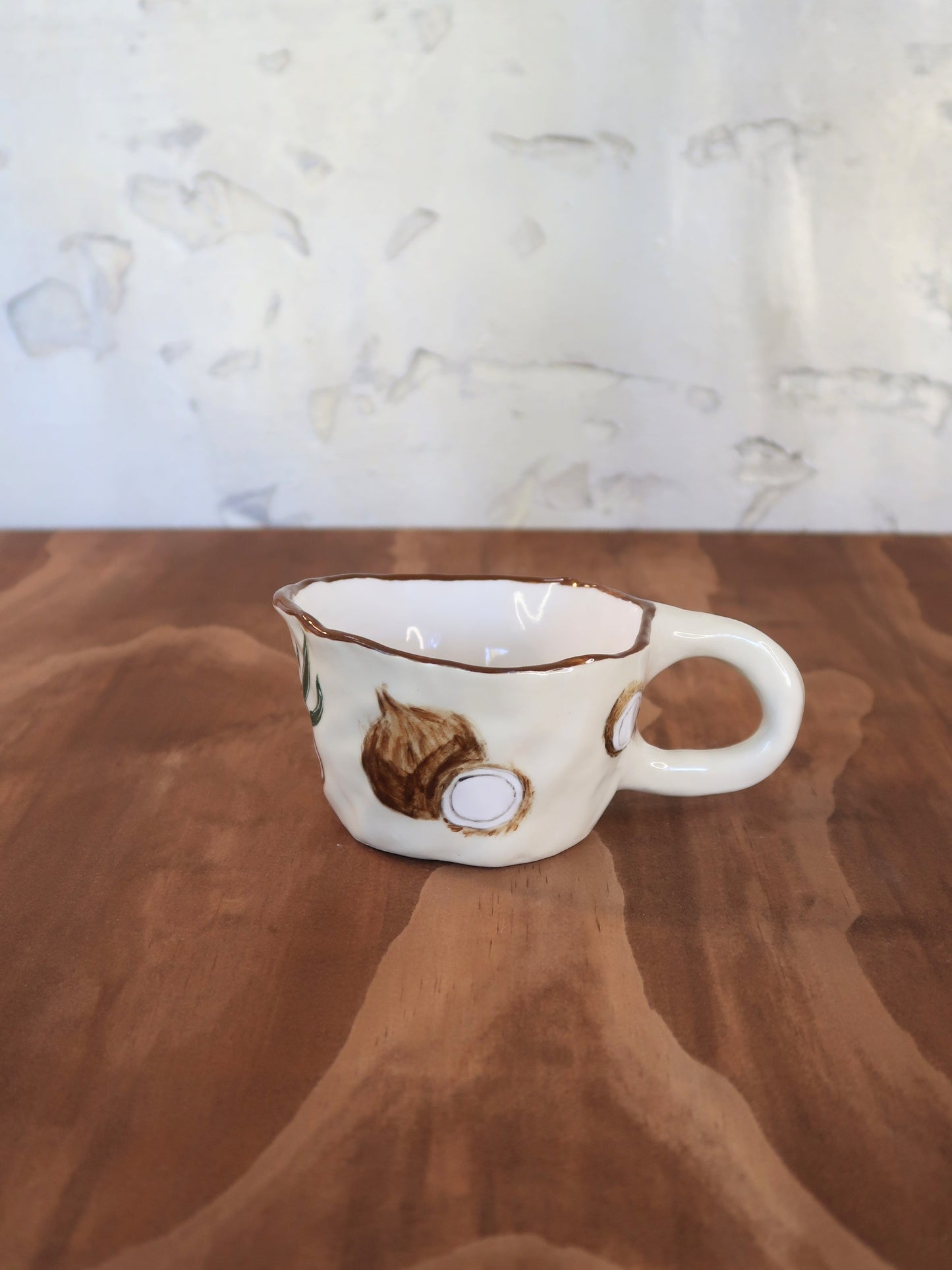 Coconut Mug With Matching Plate